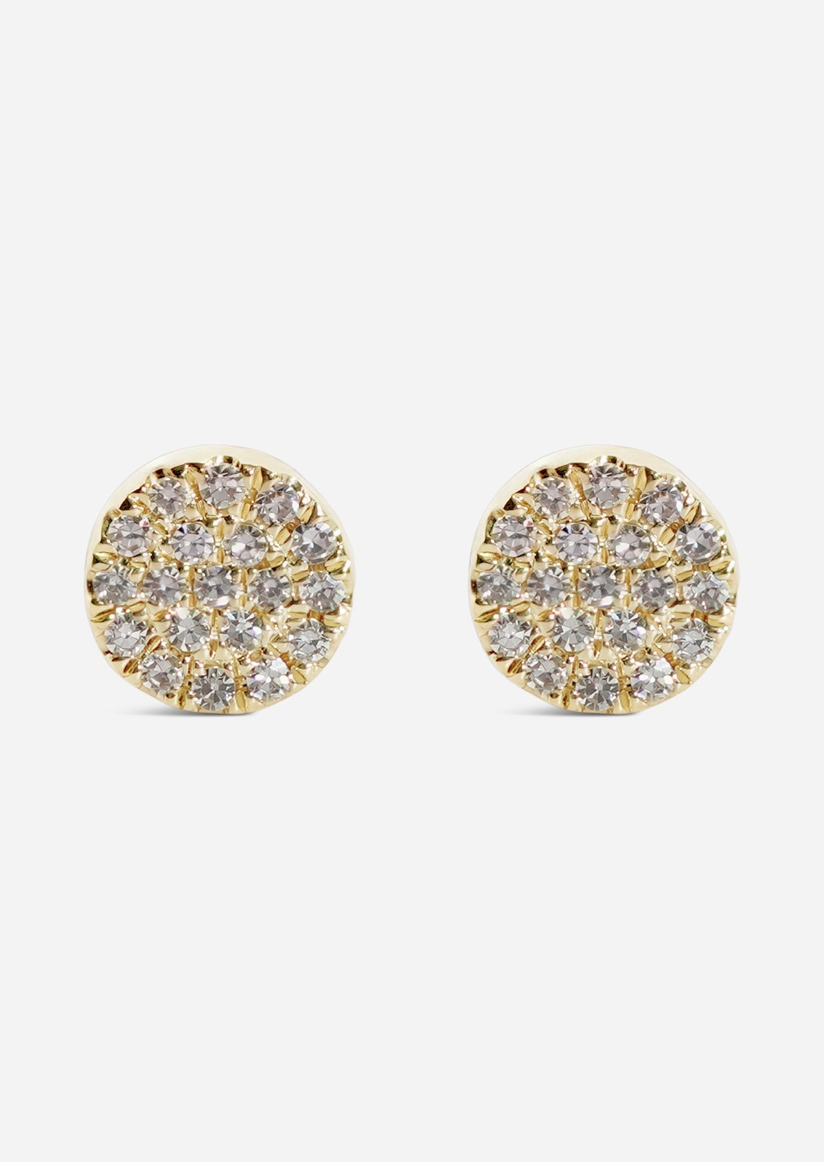 Mini Diamond Disc Earring | Single
