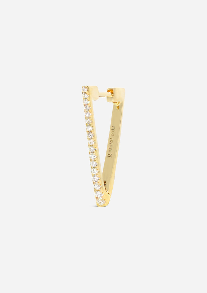 Mini Diamond Triangle Hoop