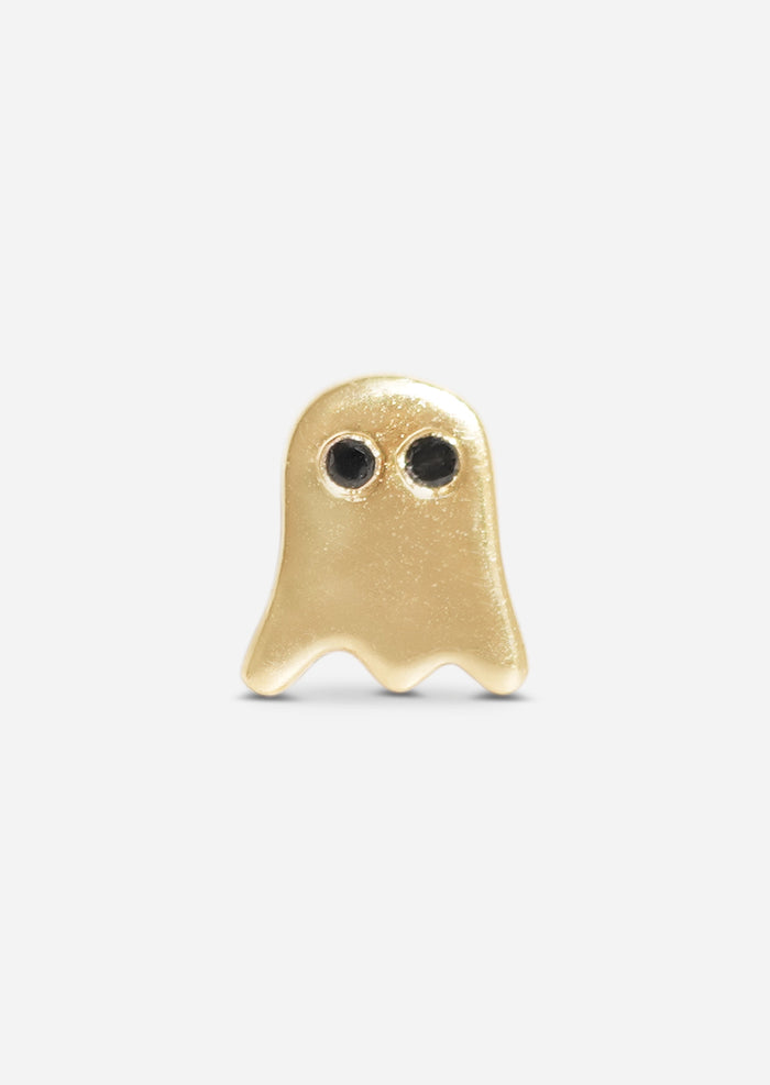 Ghost Threaded Flat Back Earring | Single
