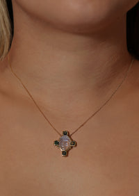 Mini Moonstone Buddha Necklace
