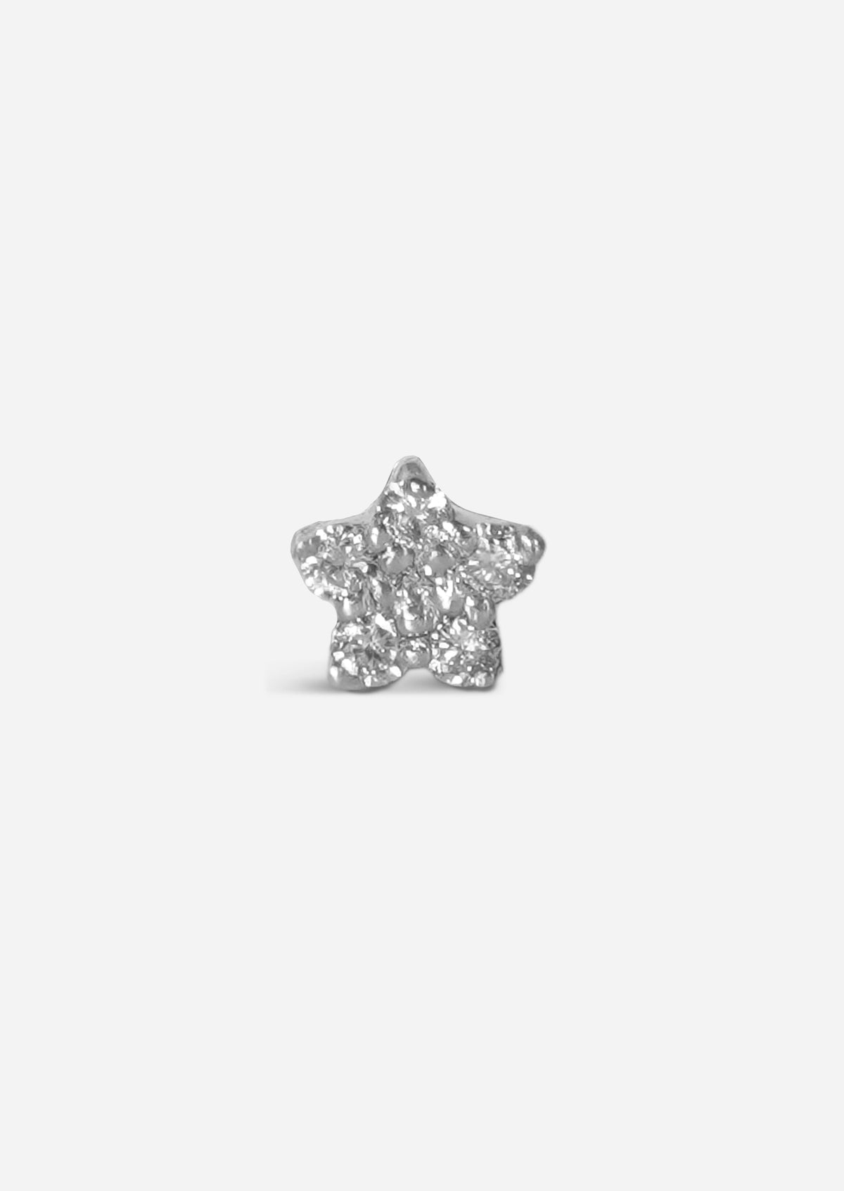 Mini Star Threaded Flat Back Earring | Single