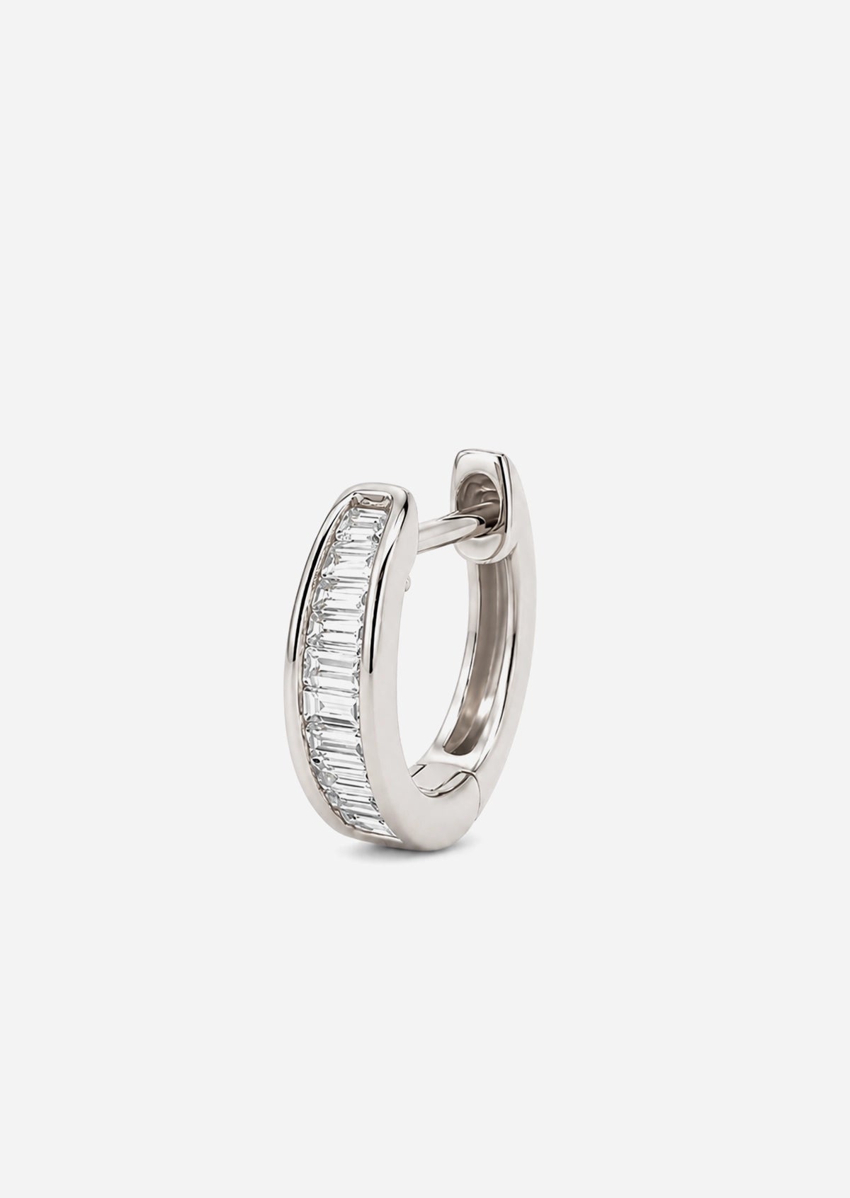 Mirror Baguette Hoop