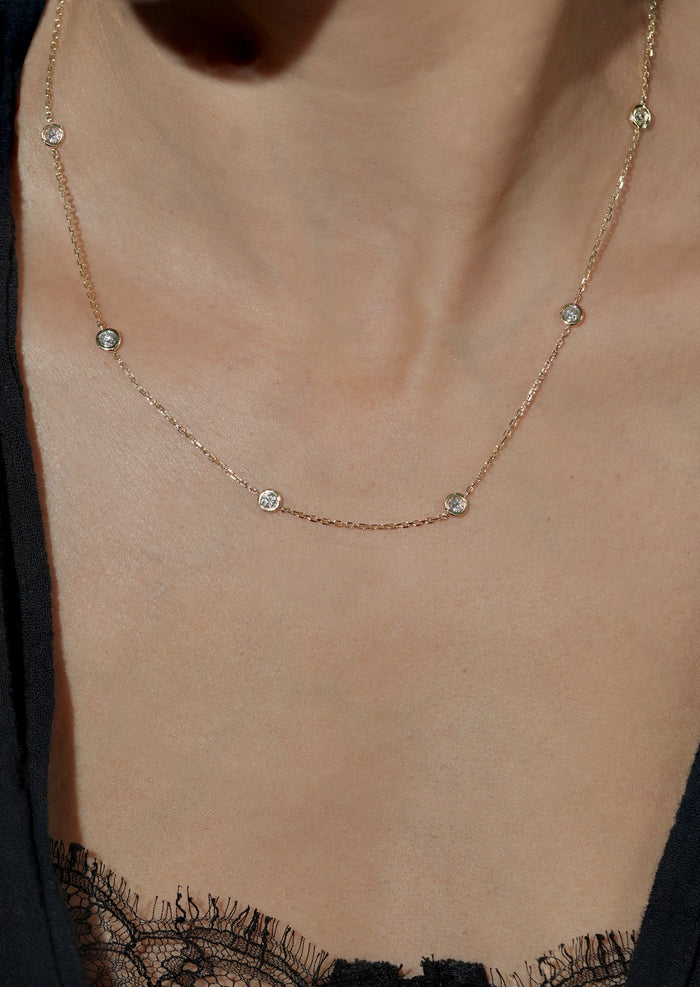 Sacred 7 Diamond Station Necklace
