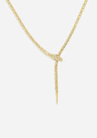 Nile Crocodile Lariat Necklace