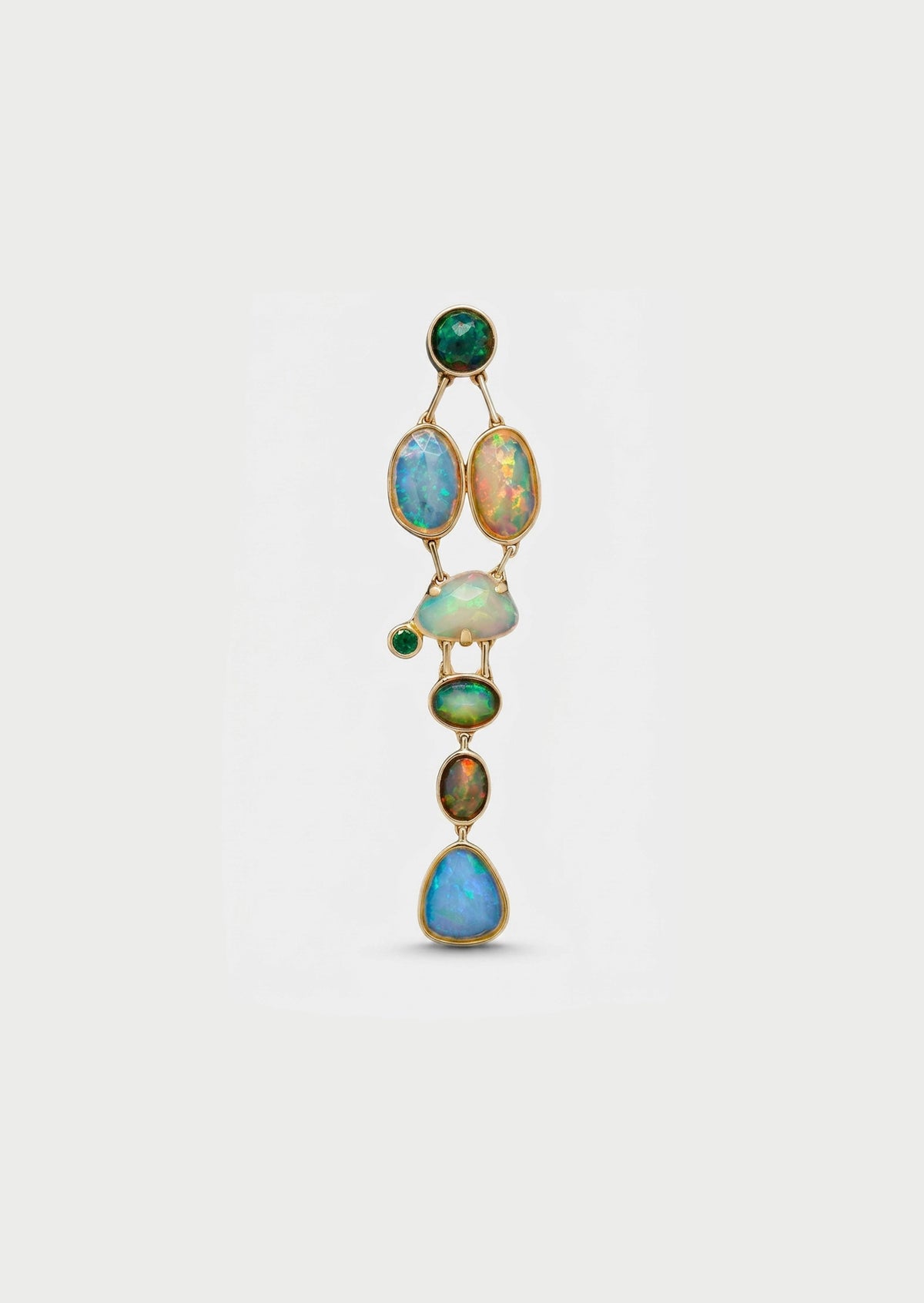 Opal Bone Chandelier Earring - V1