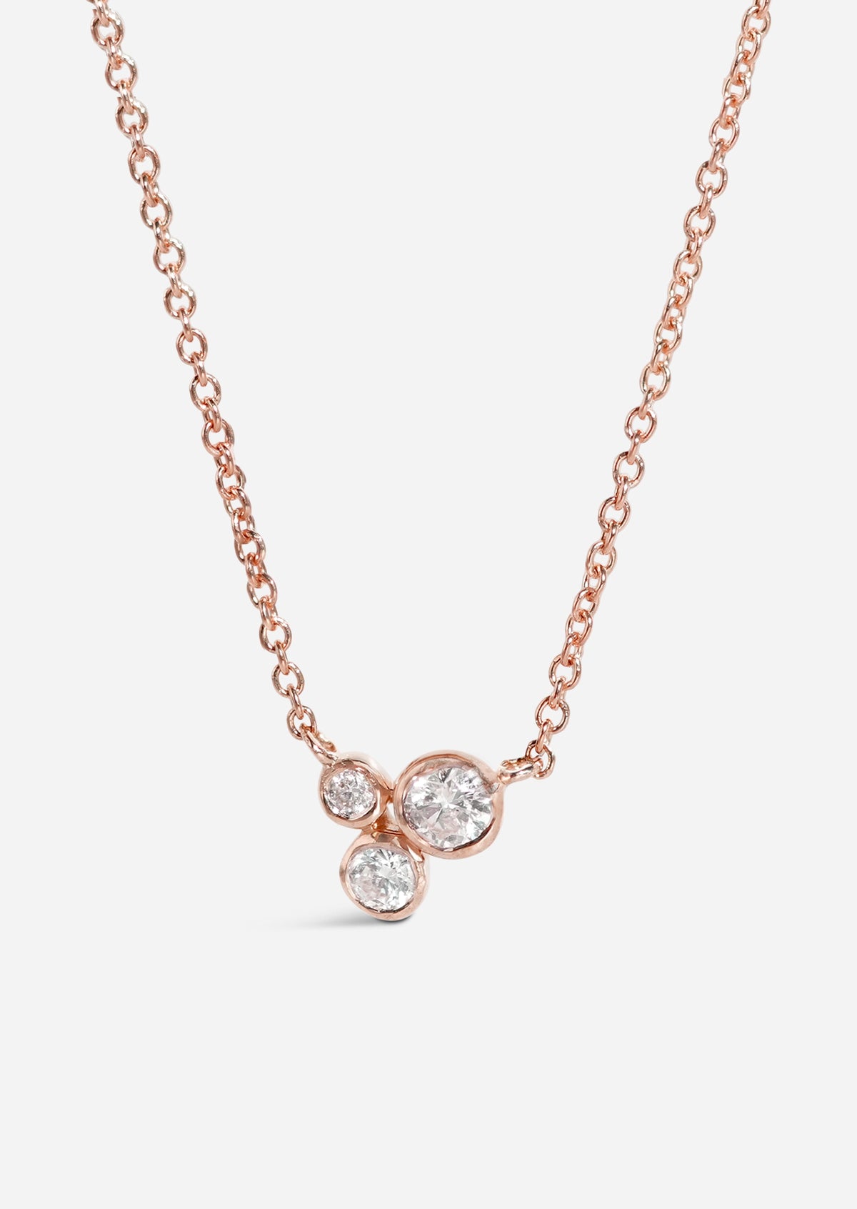 Organic Trio Diamond Necklace