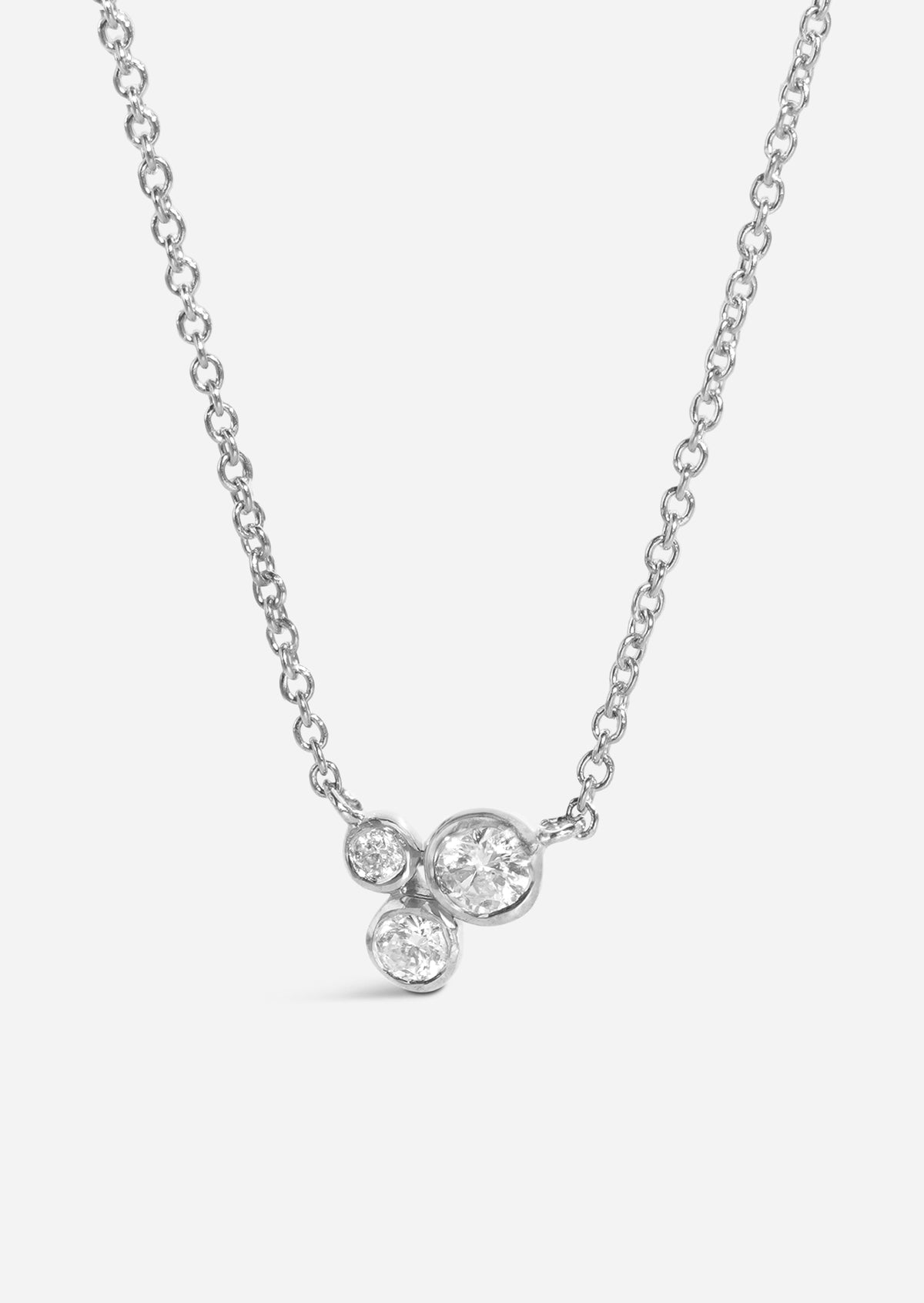 Organic Trio Diamond Necklace