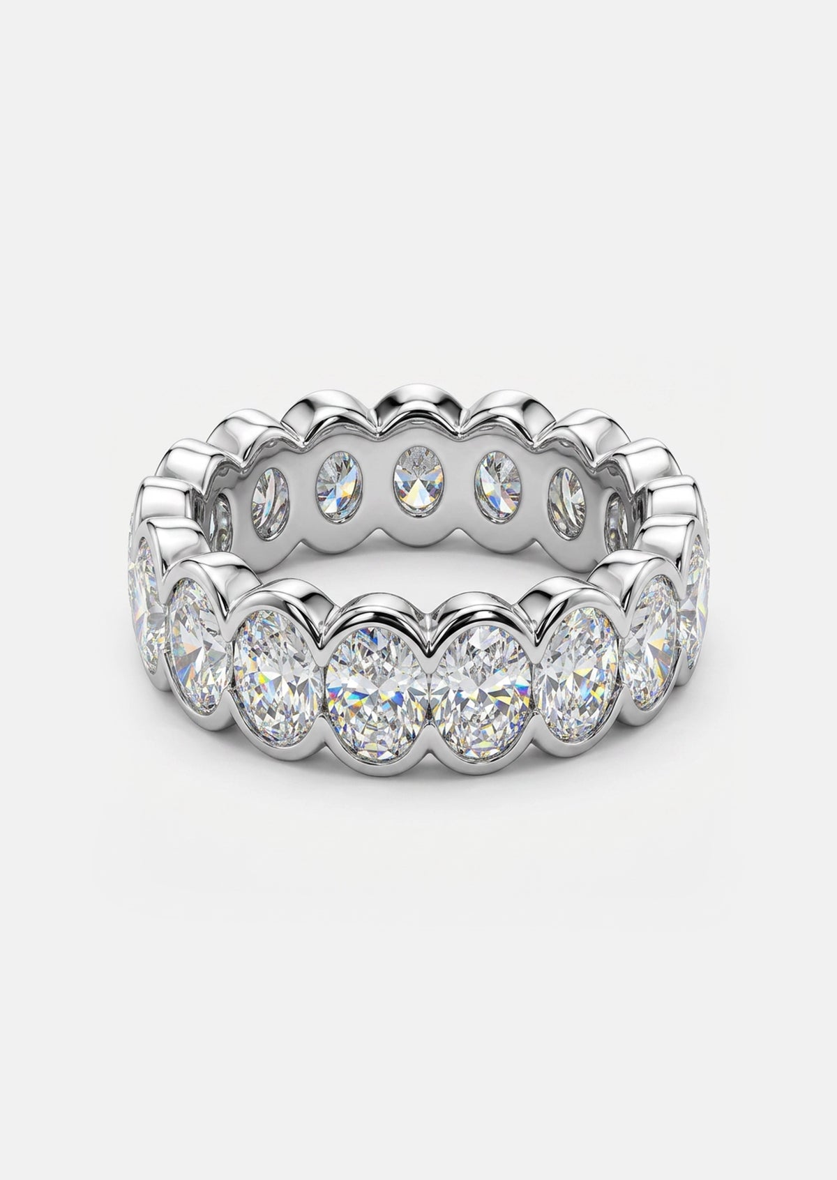 Oval Diamond Eternity Ring
