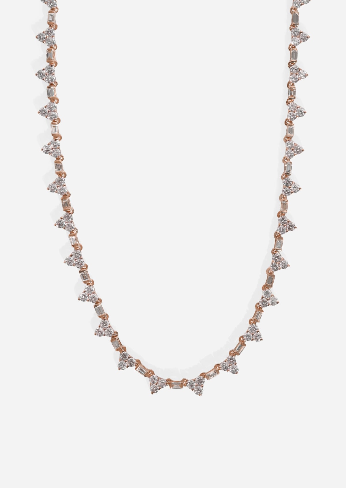 Pyramid Tennis Necklace