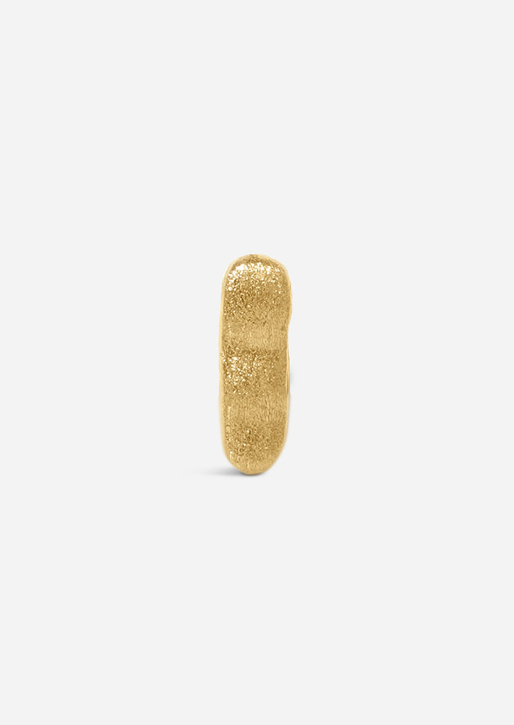 Ripple Gold Bar Threaded Flat Back Earring