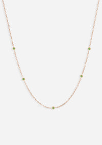 Sacred 5 Emerald Station Necklace