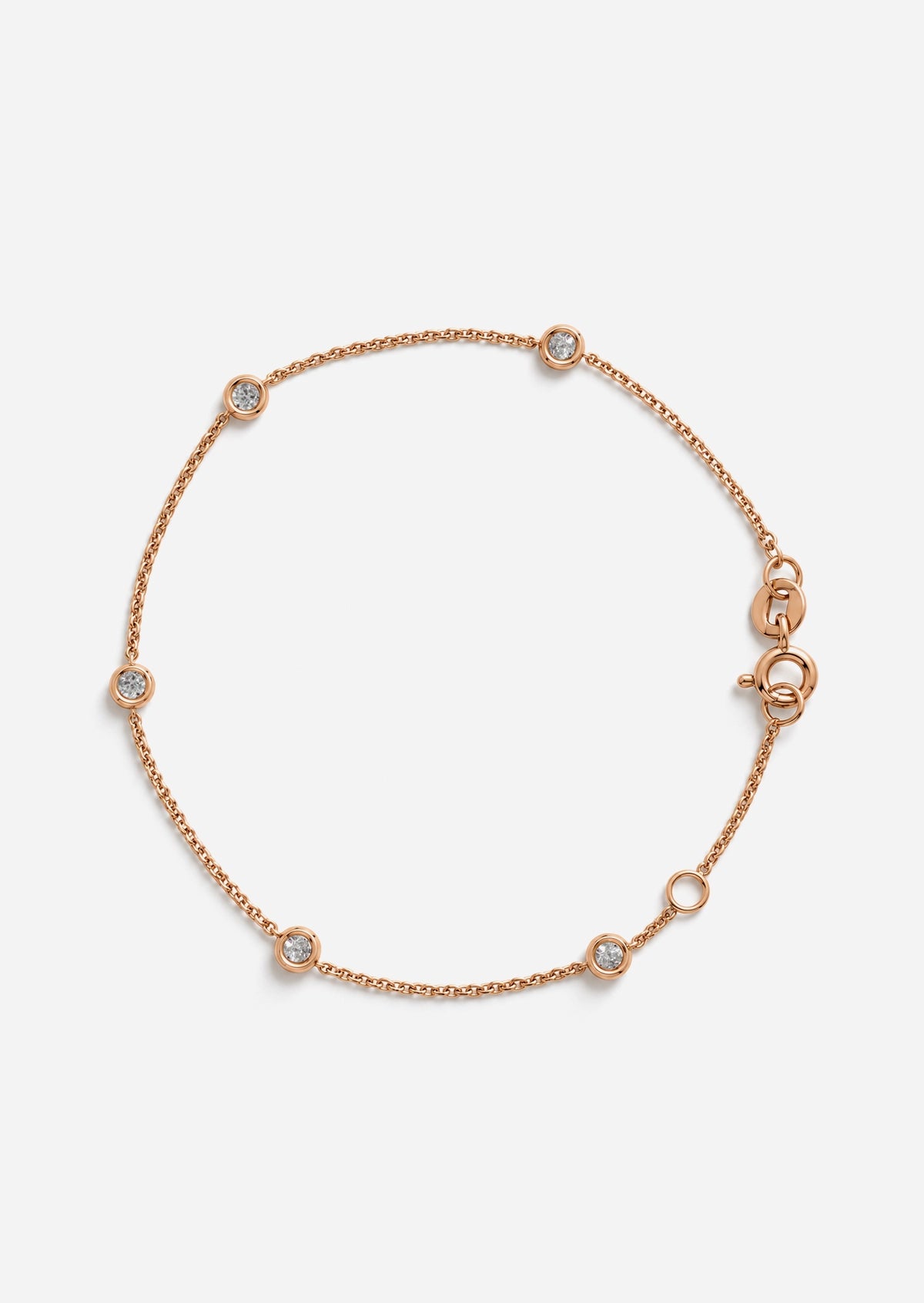 Sacred 5 Diamond Station Bracelet