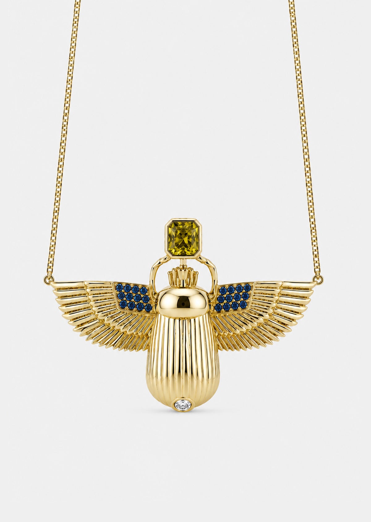 Scarab Necklace - Topaz + Sphene