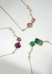 Serotonin Lux Necklace - Watermelon Tourmaline