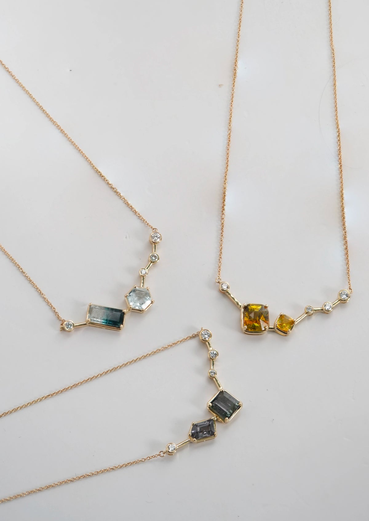 Serotonin Lux Necklace - Yellow Sapphire + Sphene