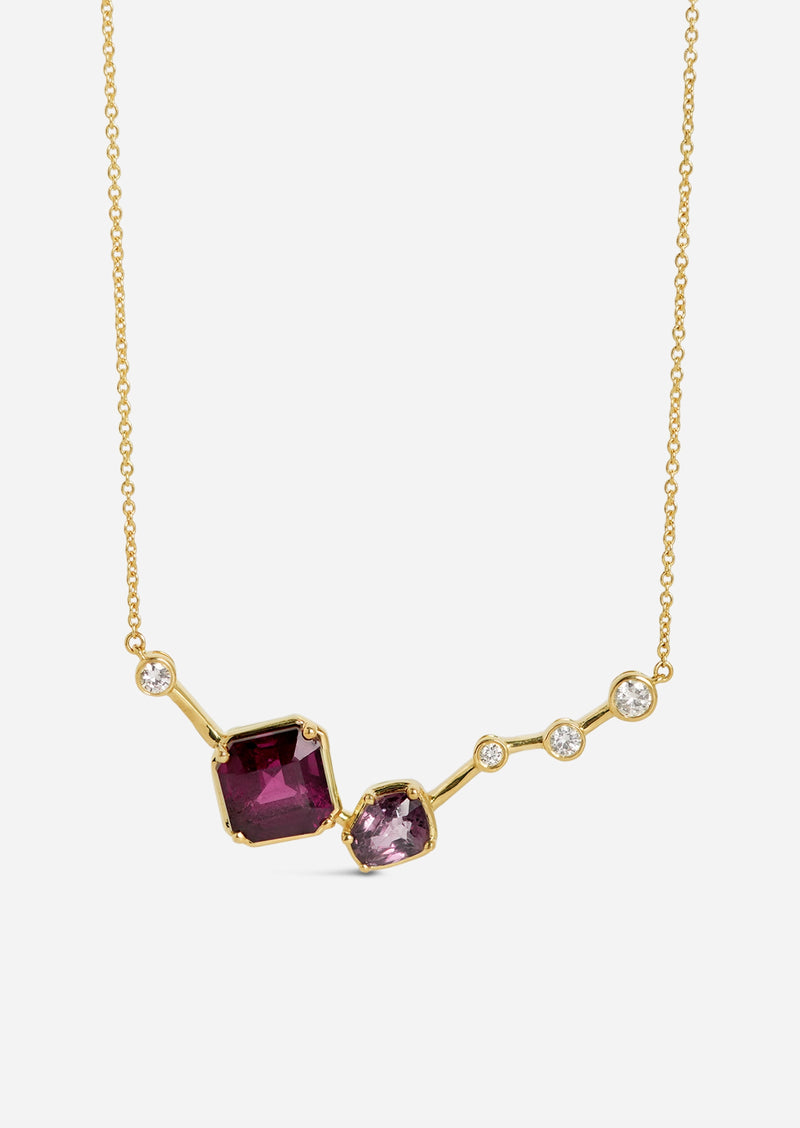 Serotonin Lux Necklace - Tanzanian Garnet + Spinel