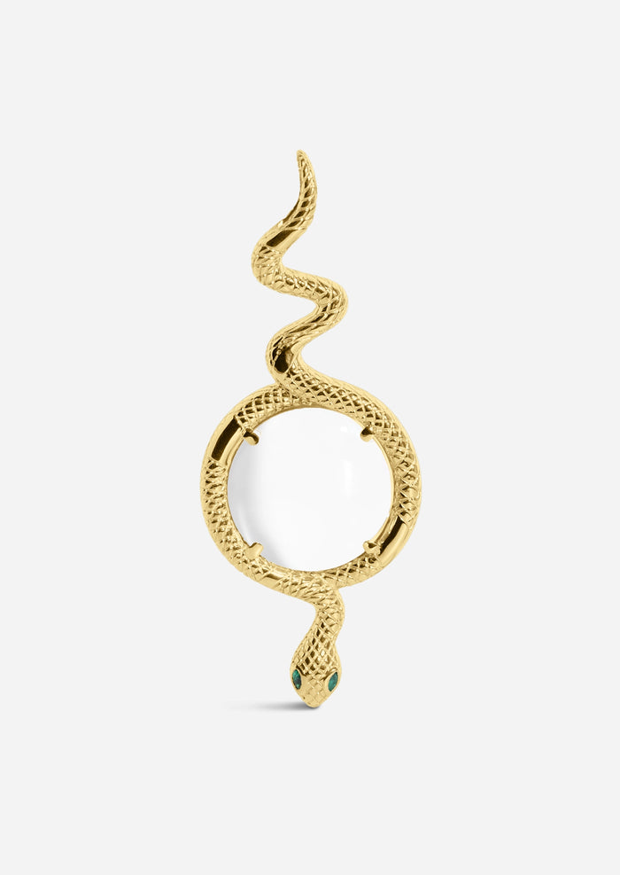 Serpentine Magnifying Glass Pendant