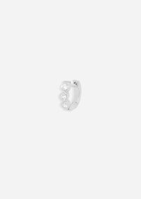 Small Bubble Huggie Hoop | Single