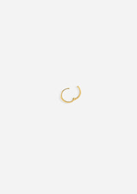 Small Gold Lock Hoop | Single