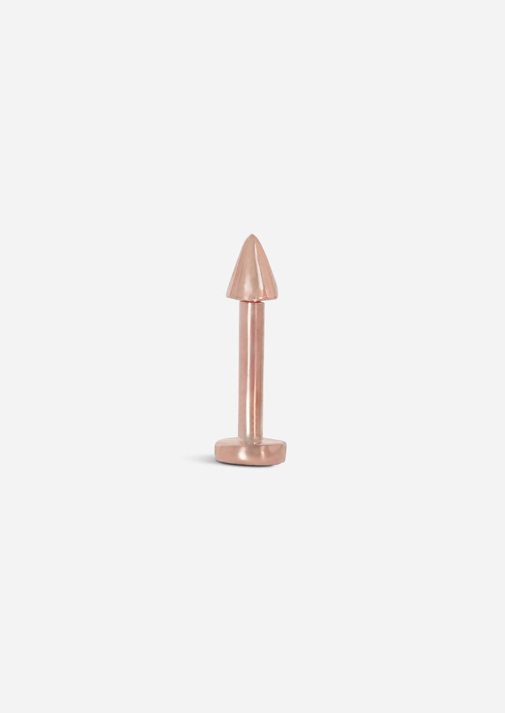 Spike Threaded Flat Back Earring