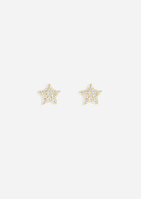 Star Threaded Flat Back Earring | Single