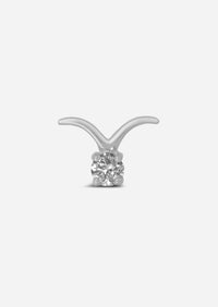 Taurus Threaded Flat Back Earring
