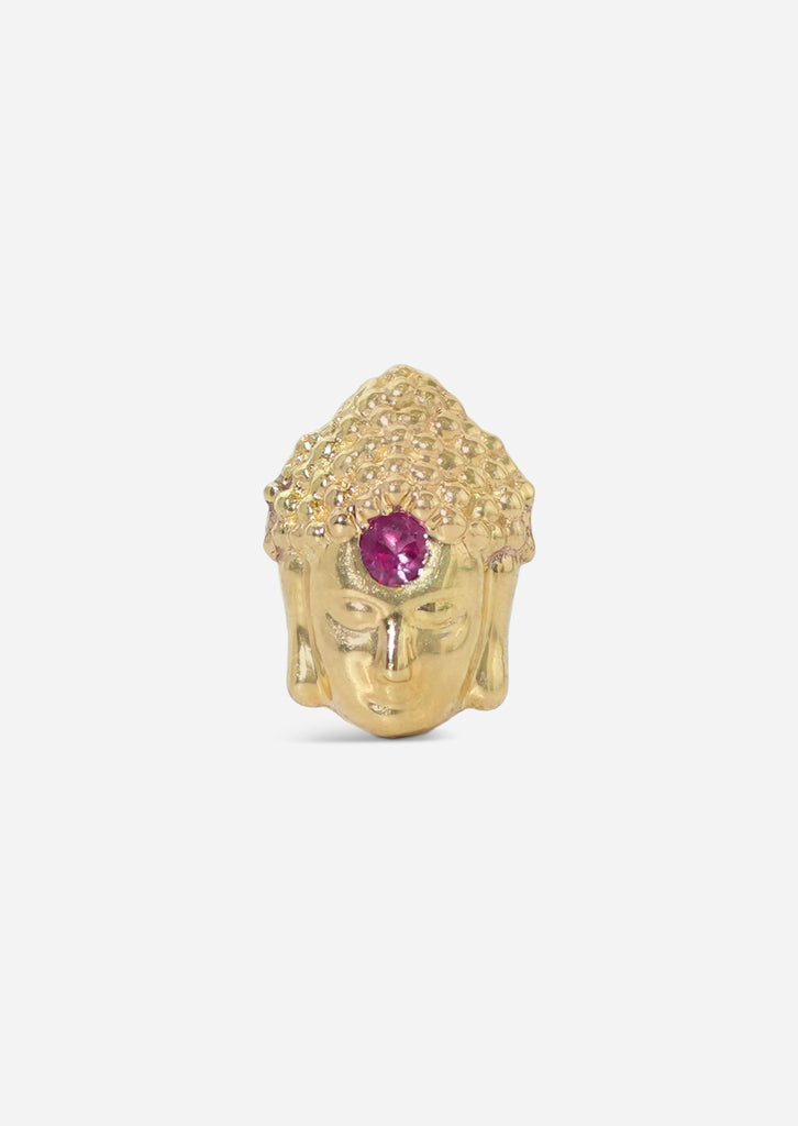 Third Eye Buddha Threaded Flat Back Earring