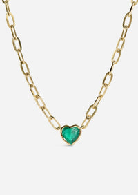 Verdant Heart Staple Necklace
