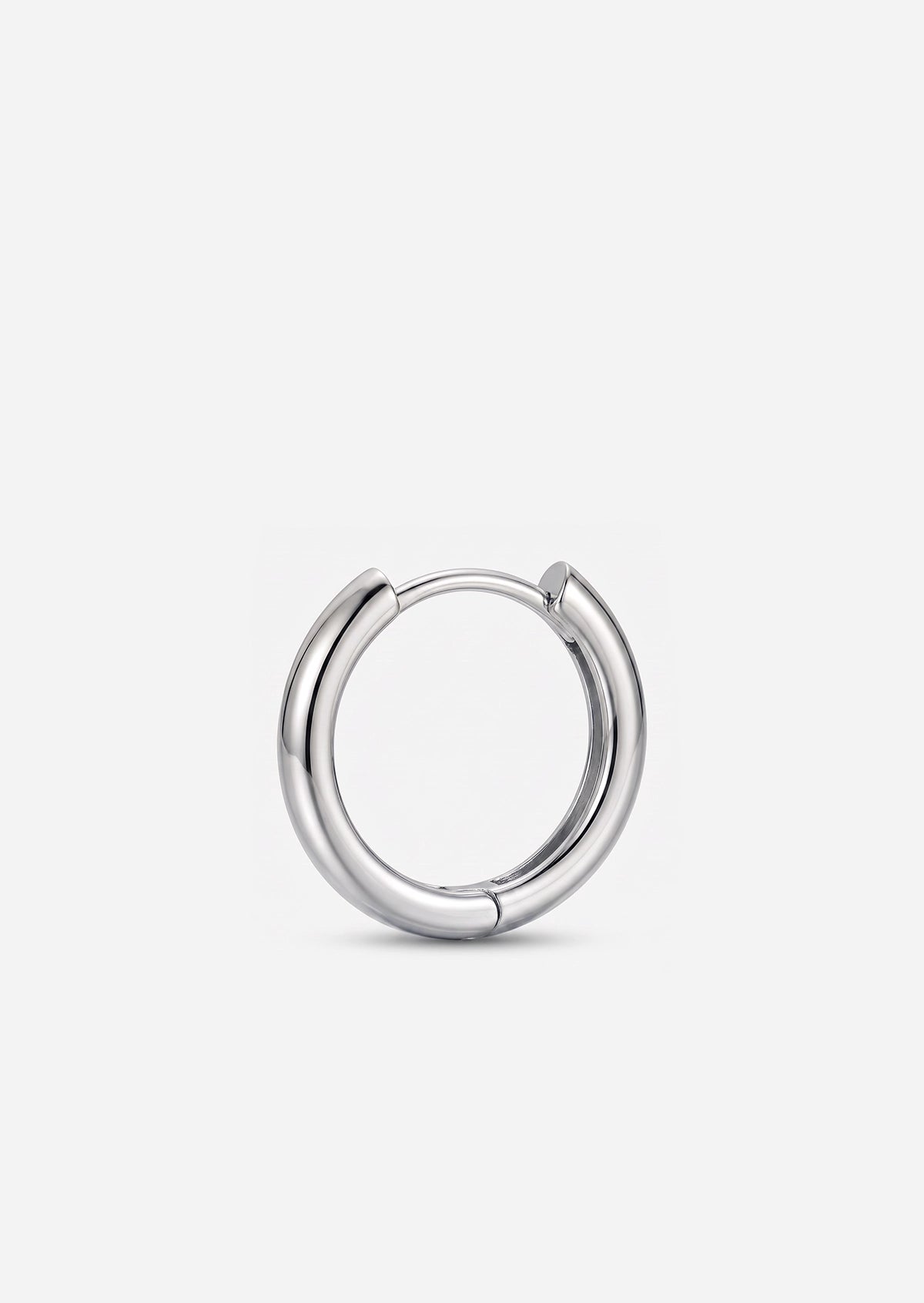Large Gold Lock Hoop