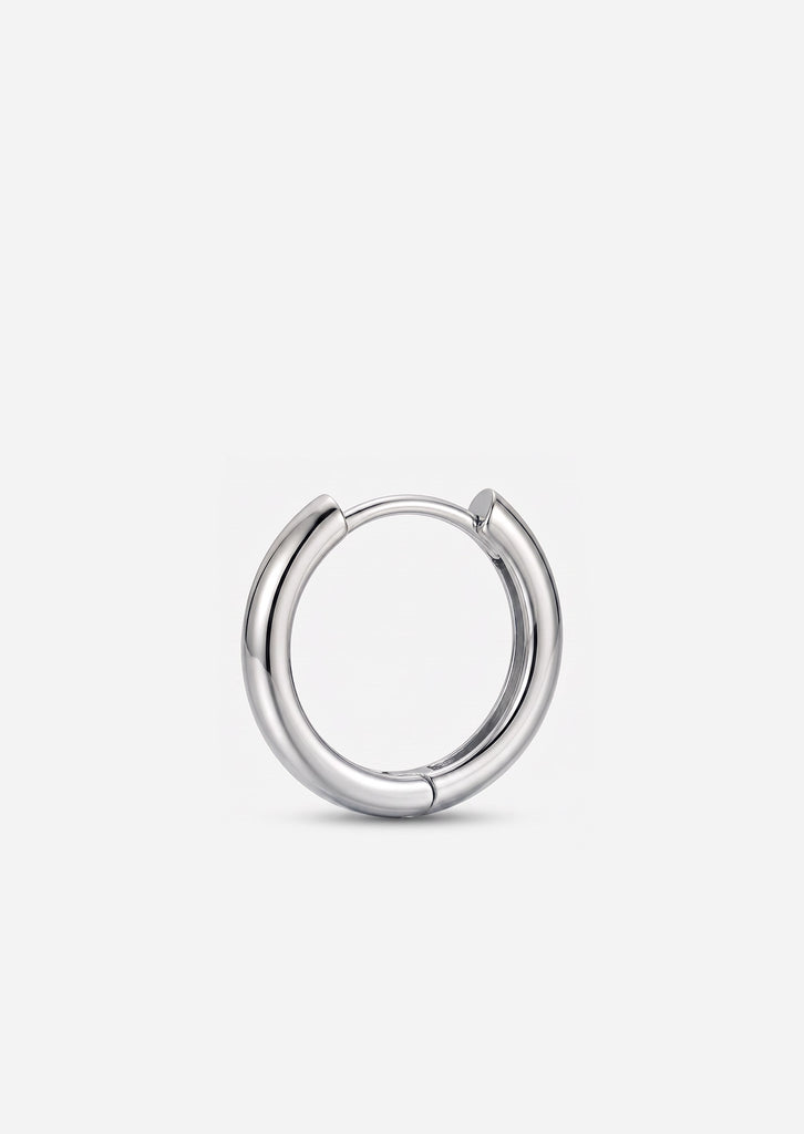 Large Gold Lock Hoop