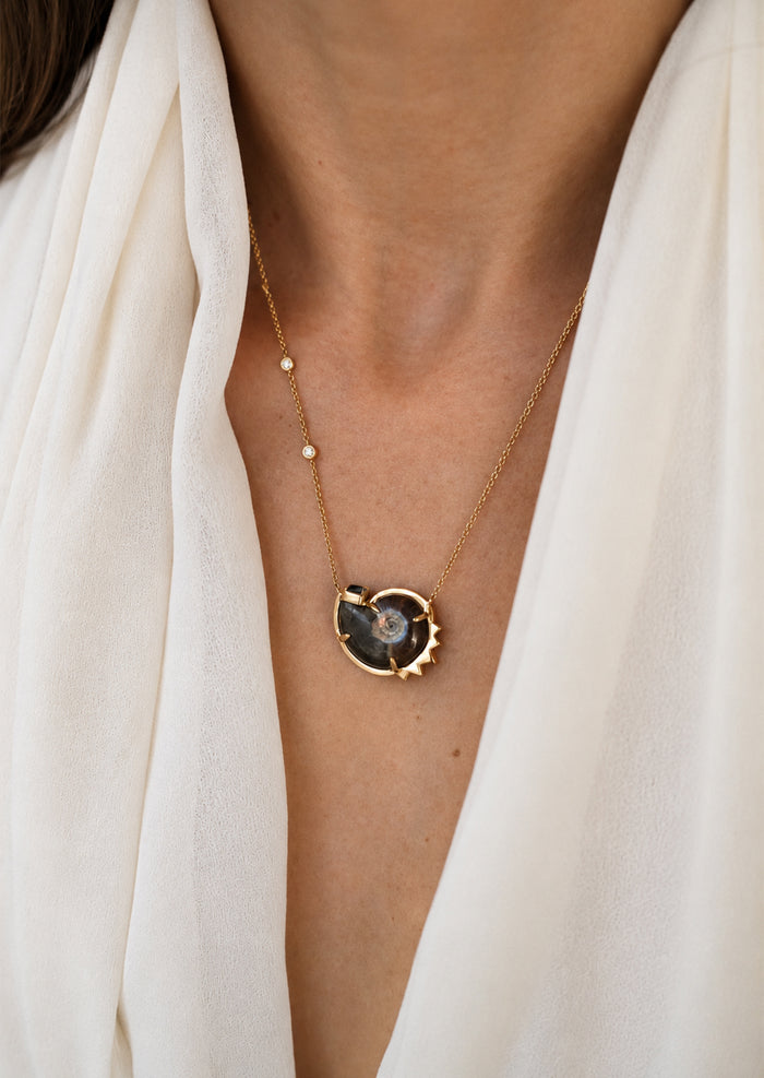 Spiral Ammonite Necklace