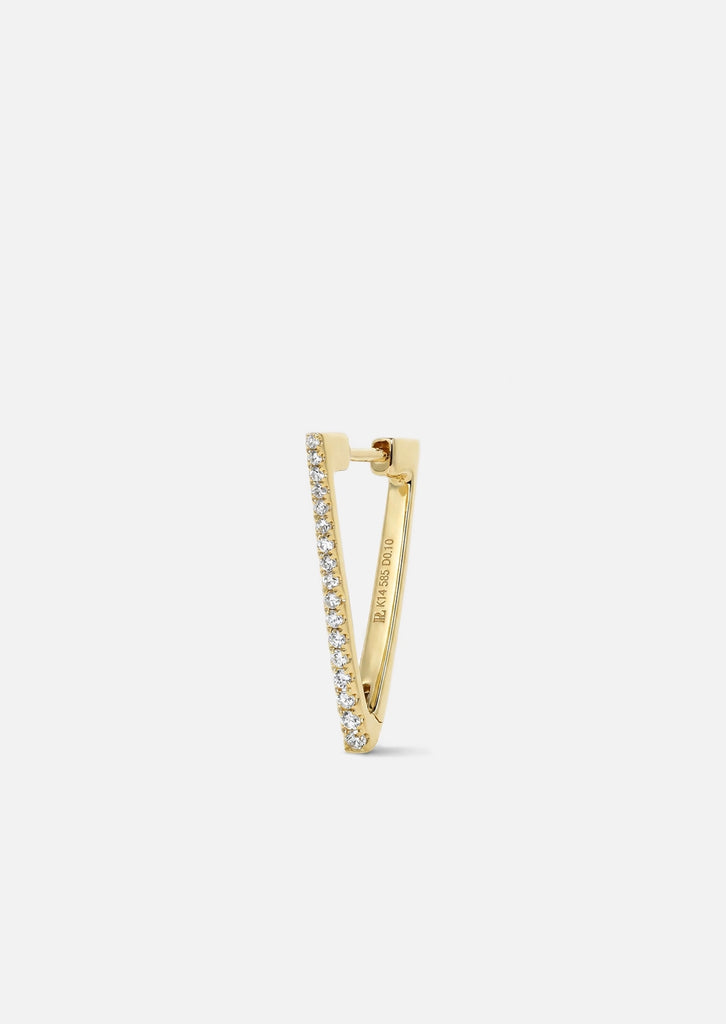 Diamond Triangle Hoop