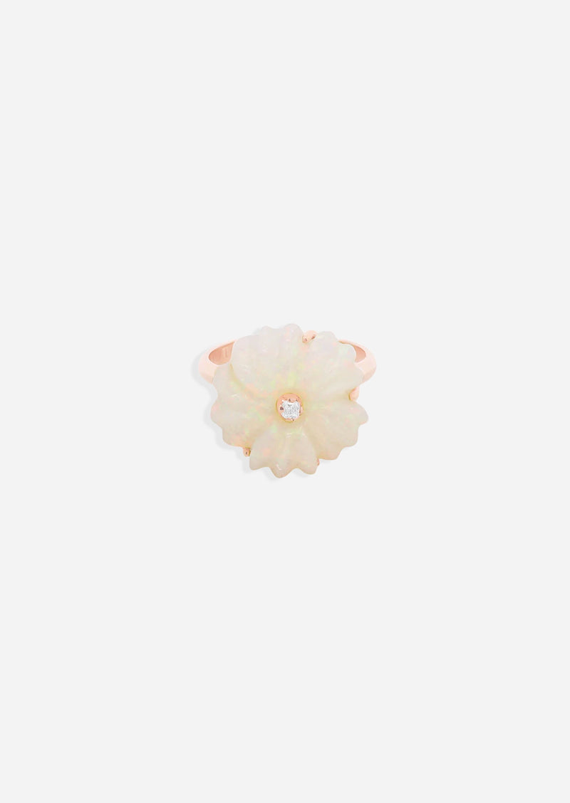 Lotus Flower Ring - Opal