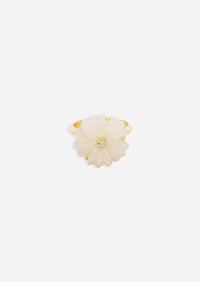 Lotus Flower Ring - Opal