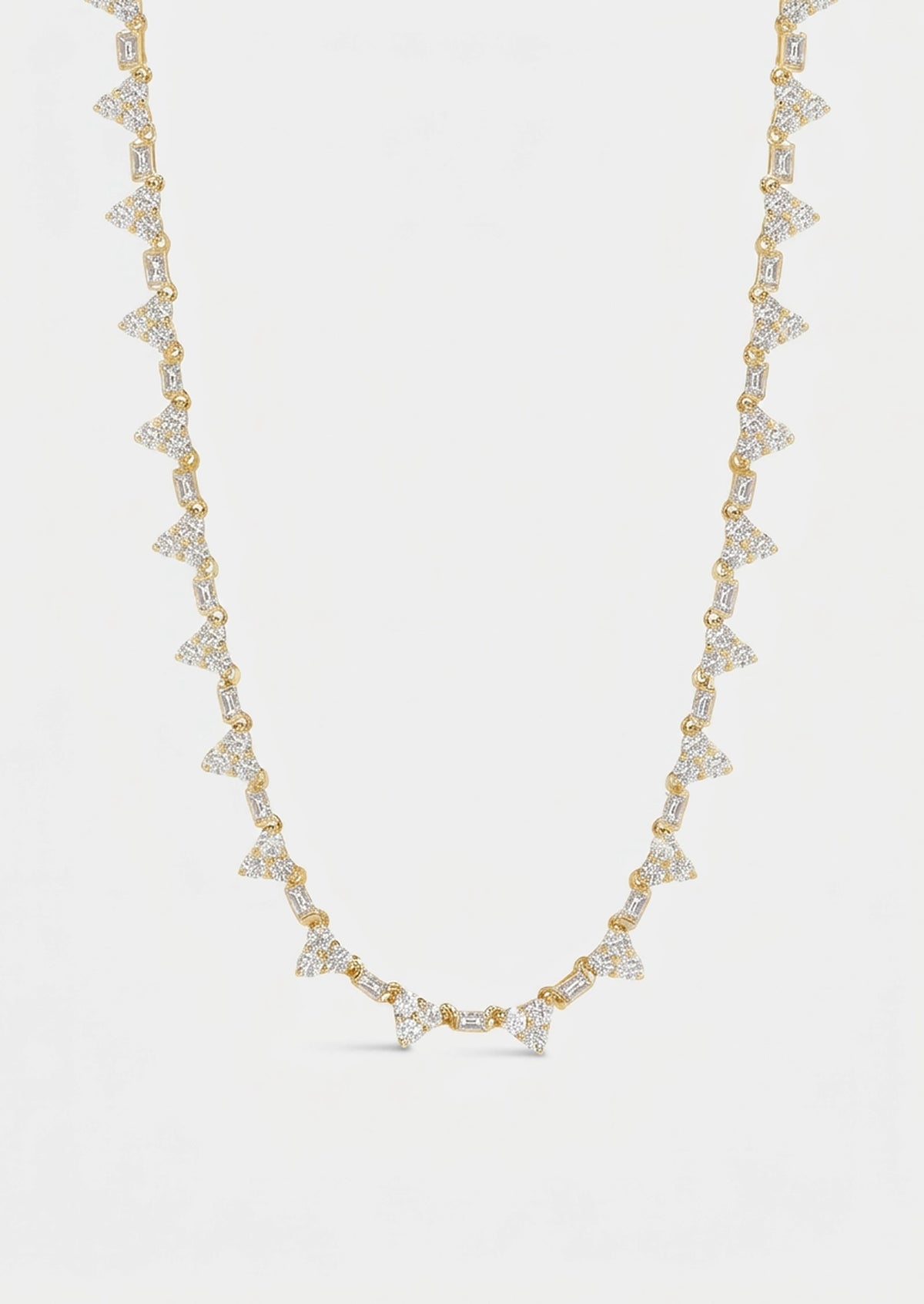 Pyramid Tennis Necklace