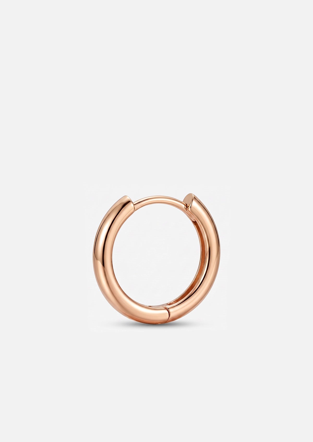 Large Gold Lock Hoop
