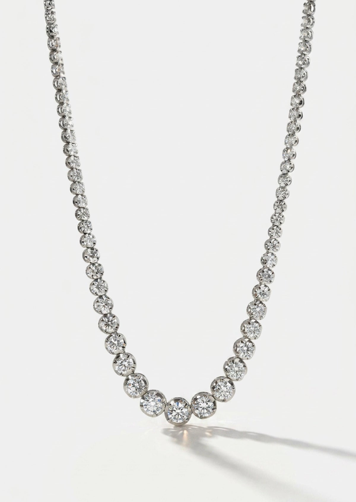 Crown Tennis Necklace