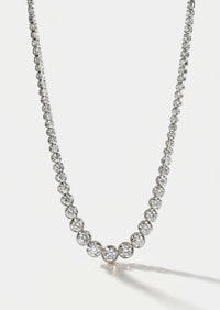 Crown Tennis Necklace