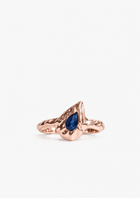 Sapphire Erode Pinky Ring