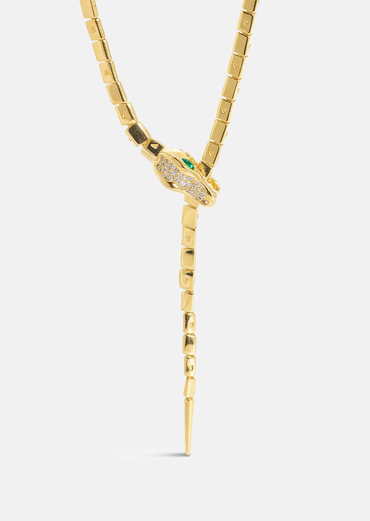 Nile Crocodile Lariat Necklace
