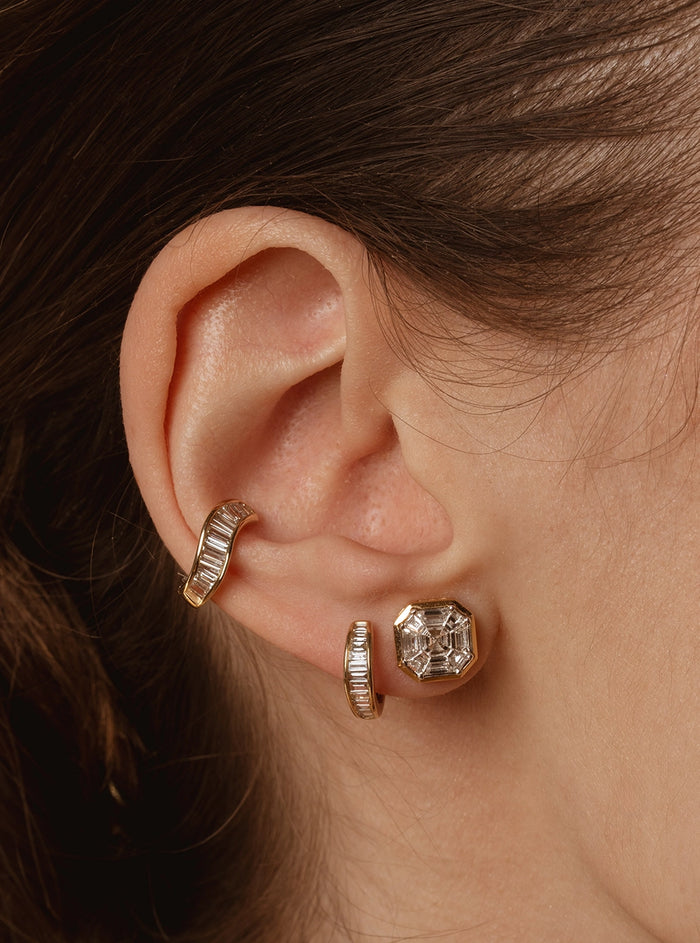 Mirror Asscher Earrings