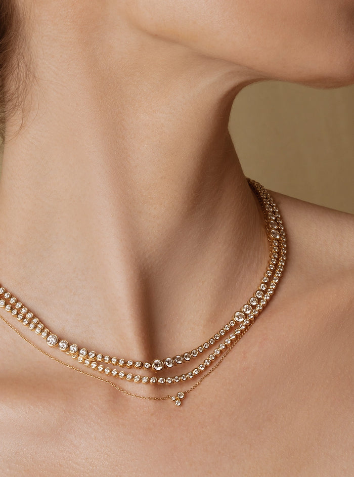 Bubble Eternity Tennis Necklace