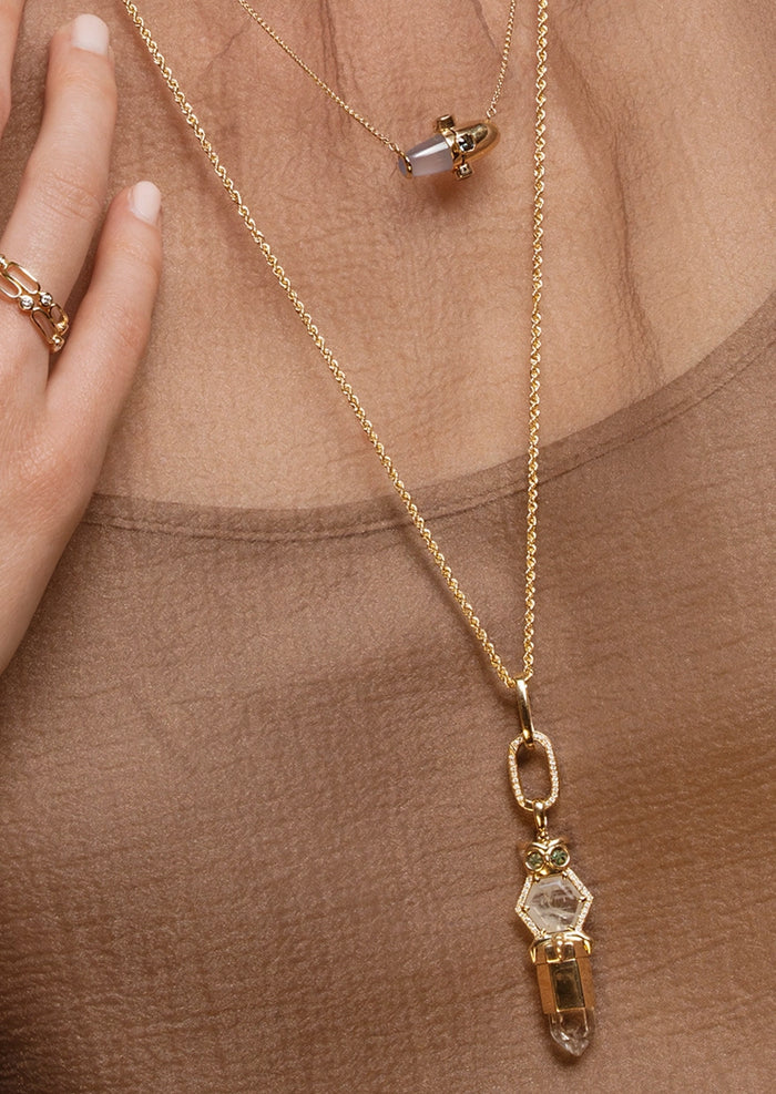Owl Reliquary Charm