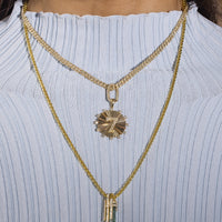 Diamond Oval Link Charm Connector