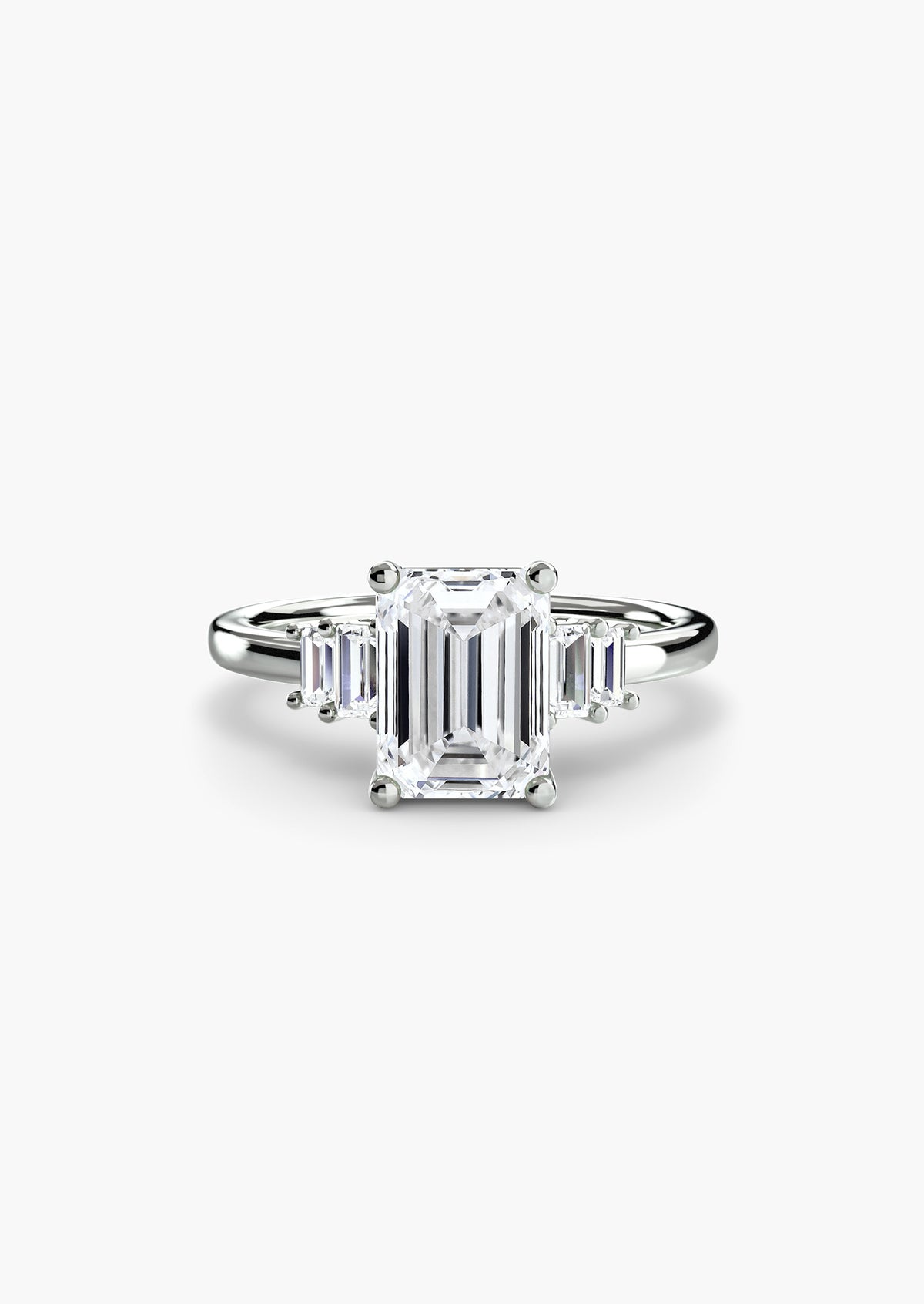Baguette Accent Solitaire