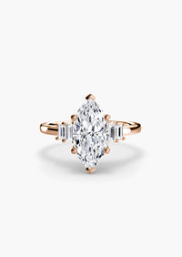 Baguette Accent Solitaire