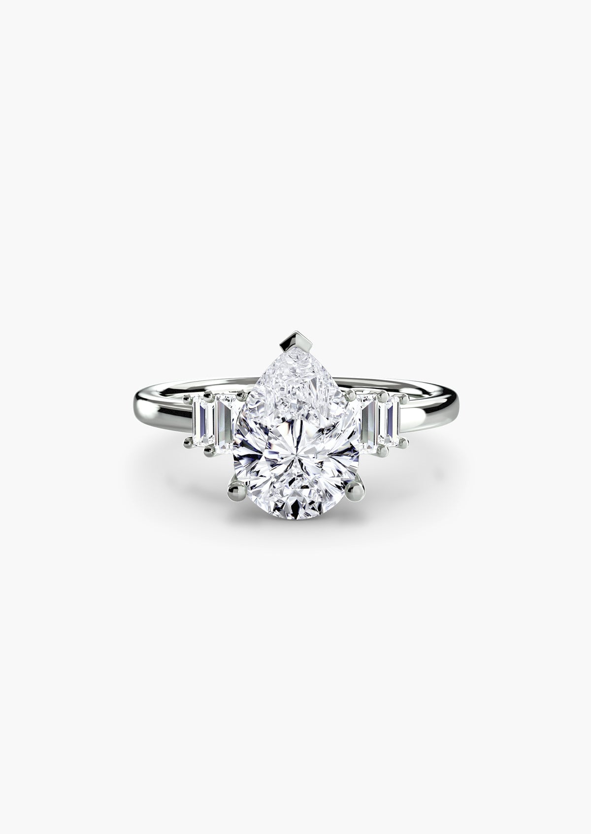 Baguette Accent Solitaire