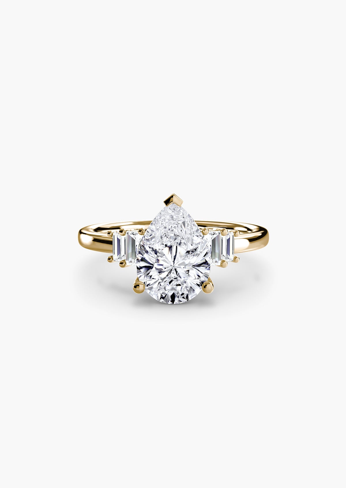 Baguette Accent Solitaire