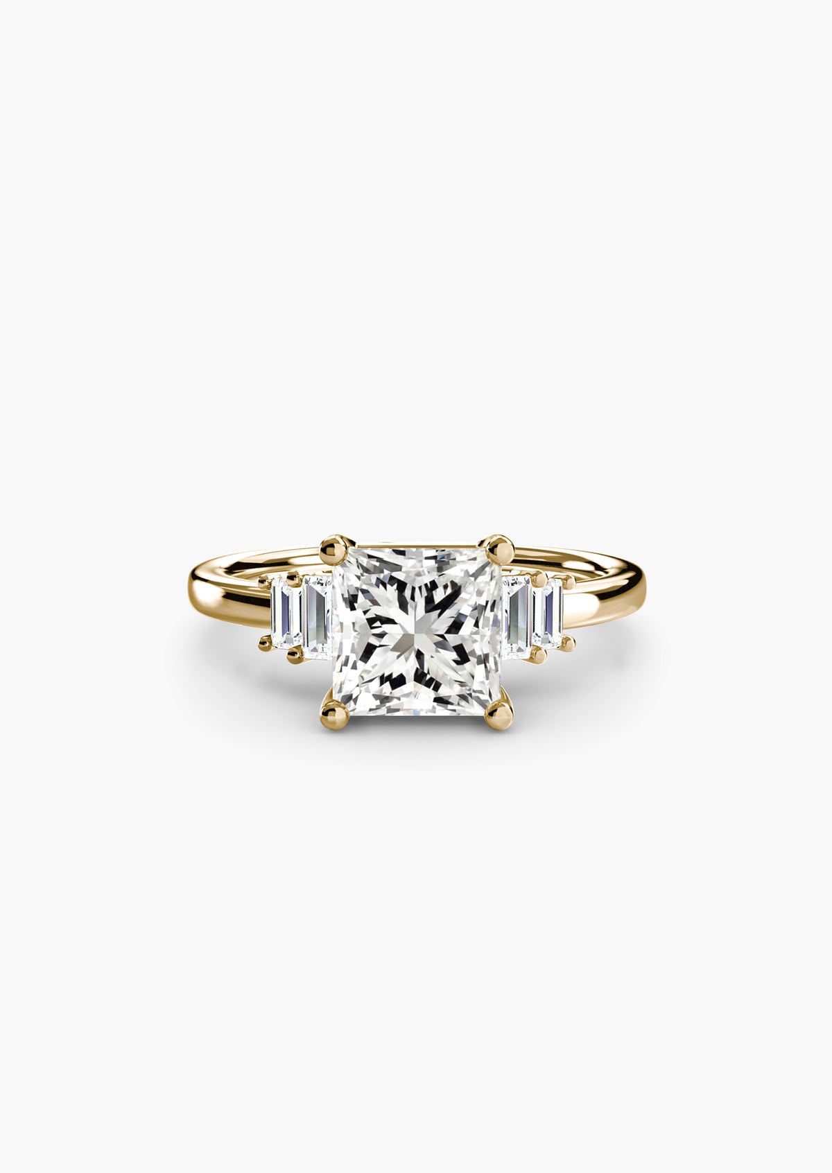 Baguette Accent Solitaire