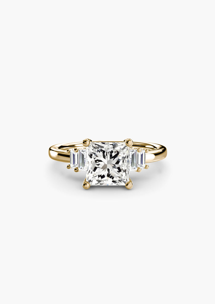 Baguette Accent Solitaire